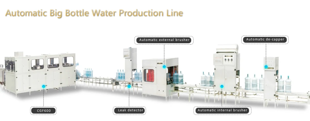 Automatic 5 Gallon Barrel Bucket Pure Mineral Drinking Water Filling Machine Bottling Plant Production Line Processing System for 10L / 15L / 20L