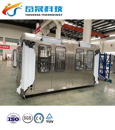 水ボトリングシステム純粋なミネラルウォーターUshain 3 in 1自動ペットガラスボトル充填機